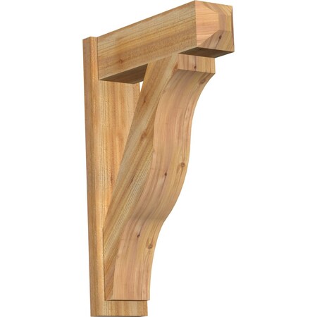 Ekena Millwork Funston Craftsman Rough Sawn Outlooker, Western Red Cedar, 8"W x 26"D x 38"H OUT08X26X38FST04RWR